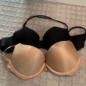 Victoria’s Secret, nude and black bundle, 34A